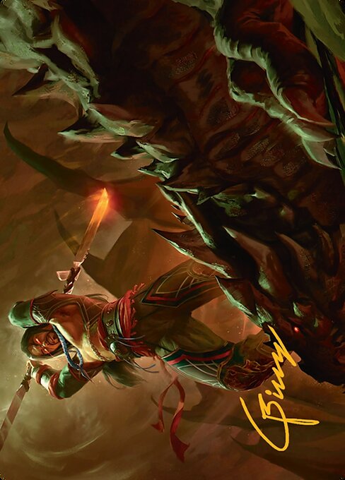 Sarkhan's Resolve // Sarkhan's Resolve from Tarkir: Dragonstorm Art Series