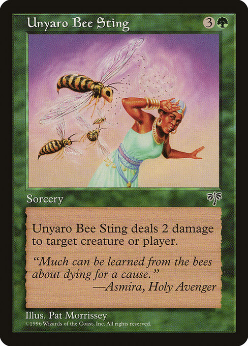 Unyaro Bee Sting highlighted card art