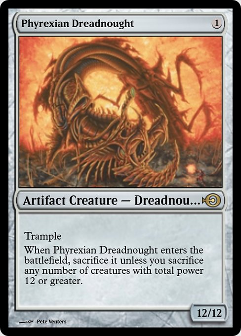 Phyrexian Dreadnought highlighted card art