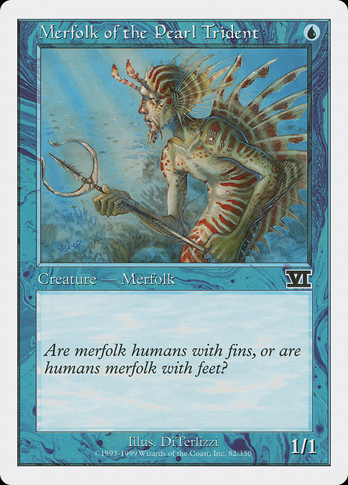 Merfolk of the Pearl Trident from Classic Sixth Edition