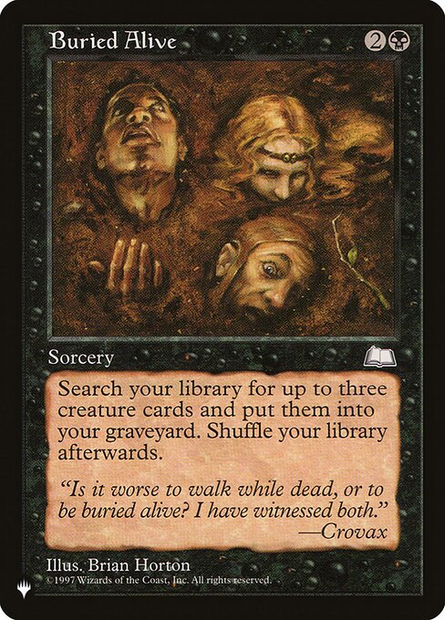 Buried Alive highlighted card art