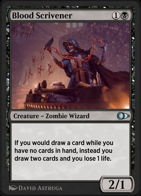 Blood Scrivener highlighted card art