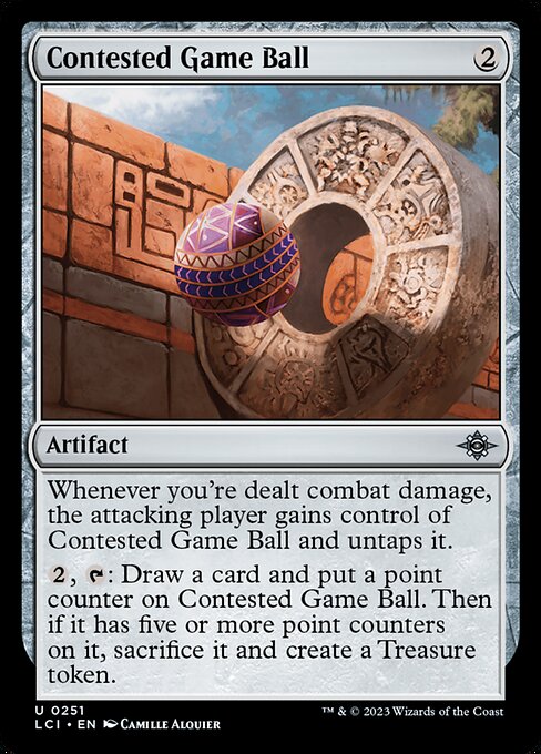 Contested Game Ball highlighted card art