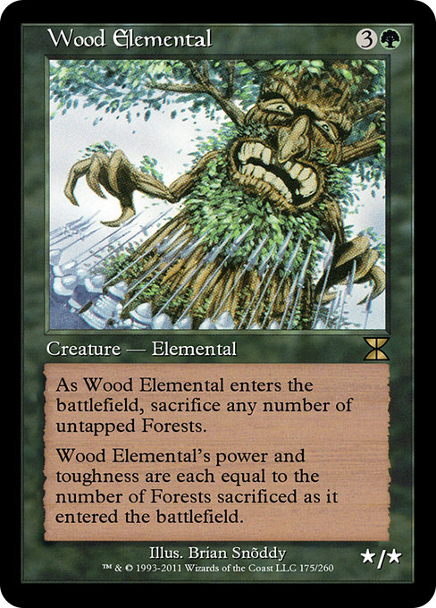 Wood Elemental highlighted card art
