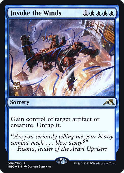 Invoke the Winds from Kamigawa: Neon Dynasty Promos