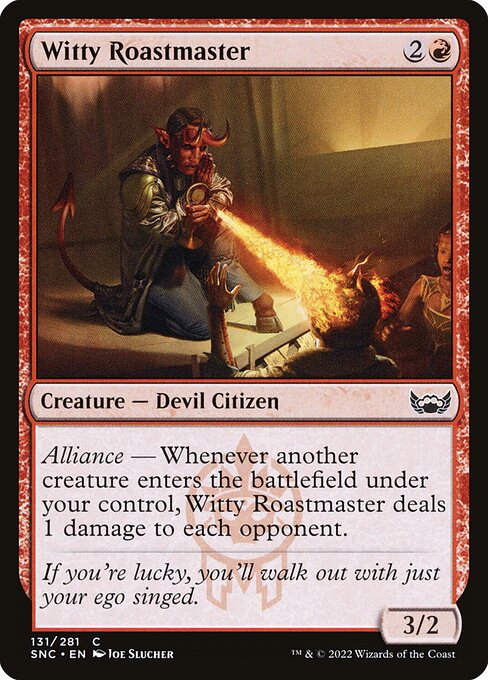 Witty Roastmaster highlighted card art
