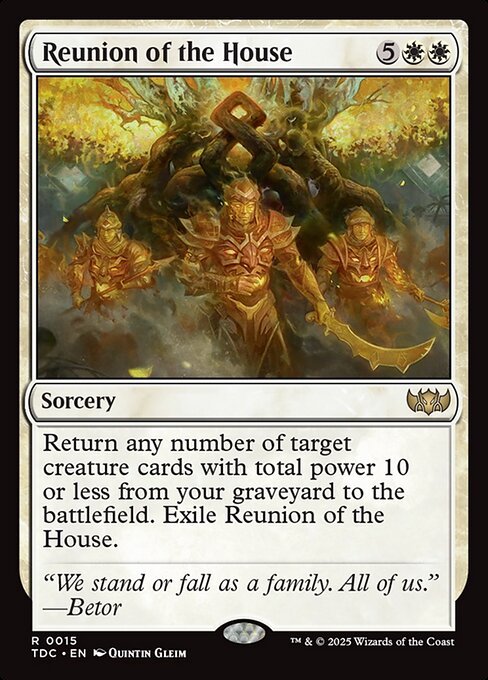 Reunion of the House highlighted card art