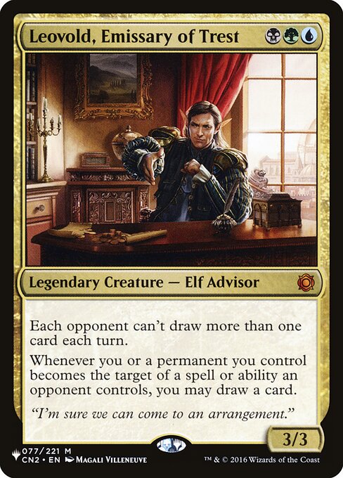 Leovold, Emissary of Trest highlighted card art