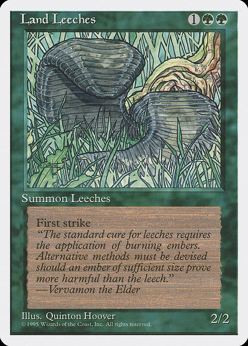 Land Leeches highlighted card art