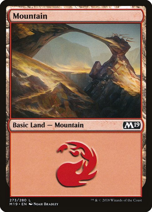 Mountain from Core Set 2019