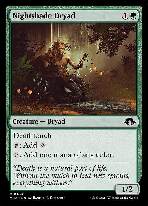 Nightshade Dryad highlighted card art