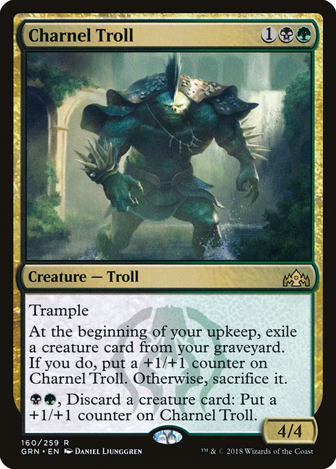 Charnel Troll highlighted card art