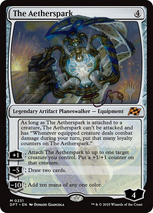 The Aetherspark from Aetherdrift Promos
