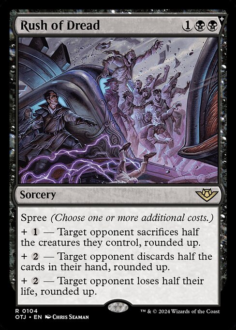 Rush of Dread highlighted card art