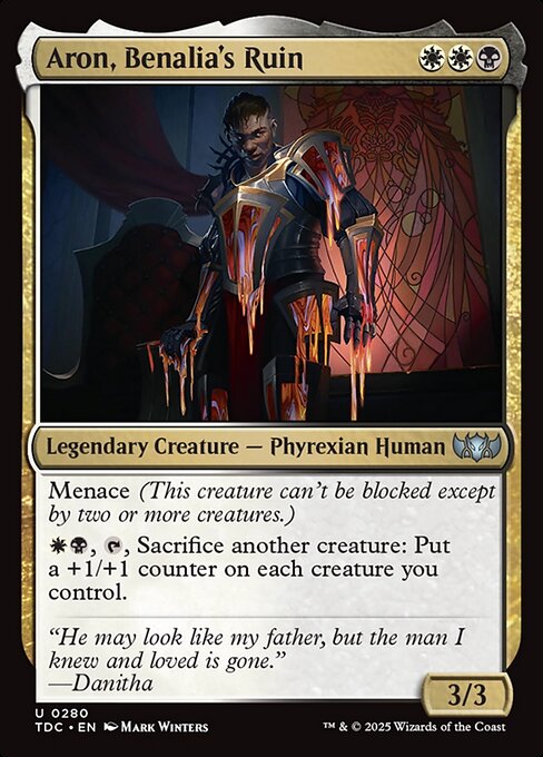 Aron, Benalia's Ruin highlighted card art