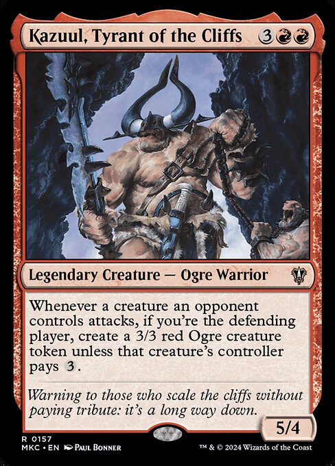 Kazuul, Tyrant of the Cliffs highlighted card art