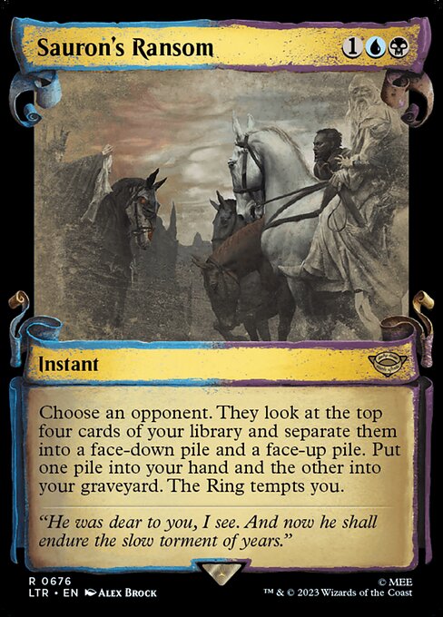 Sauron's Ransom highlighted card art