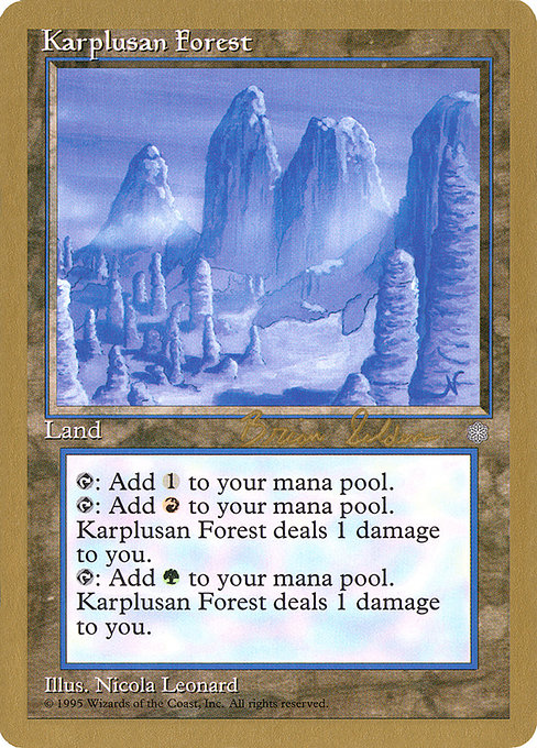Karplusan Forest from World Championship Decks 1998
