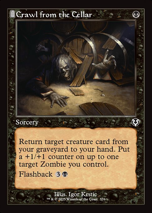 Crawl from the Cellar highlighted card art