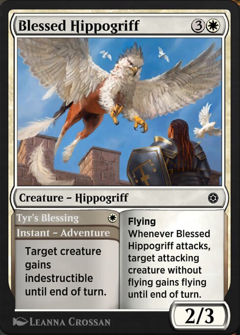 Blessed Hippogriff // Tyr's Blessing highlighted card art