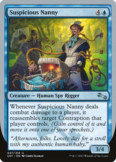 Suspicious Nanny highlighted card art