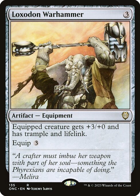 Loxodon Warhammer highlighted card art