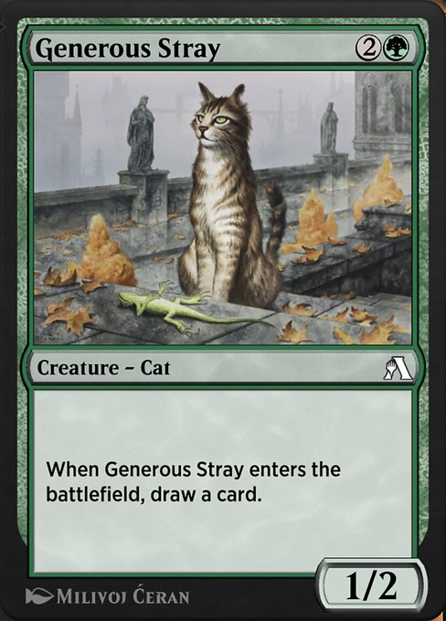 Generous Stray highlighted card art