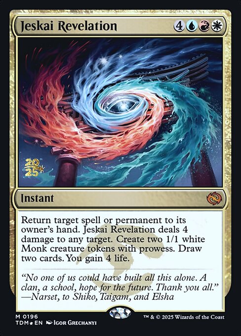 Jeskai Revelation from Tarkir: Dragonstorm Promos