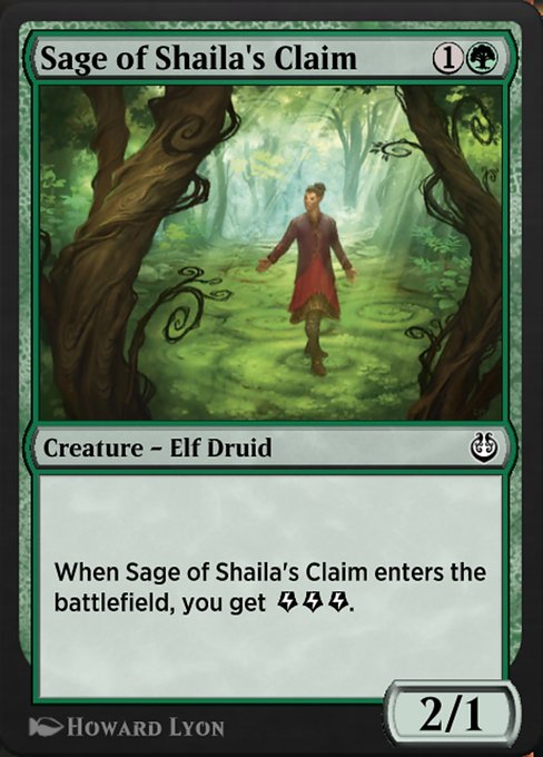 Sage of Shaila's Claim highlighted card art