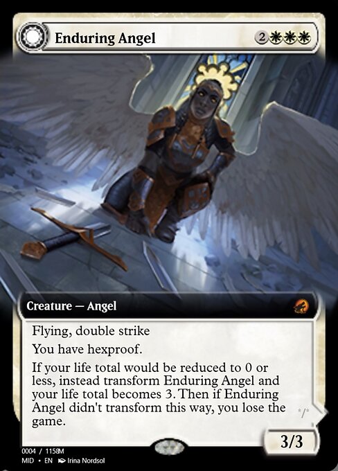 Enduring Angel // Angelic Enforcer highlighted card art