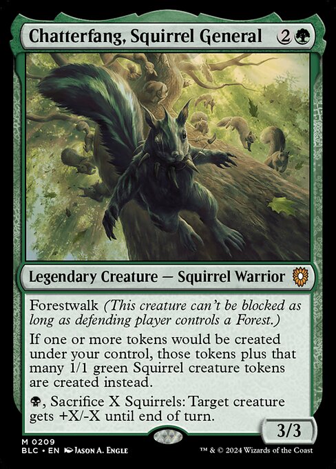 Chatterfang, Squirrel General from Bloomburrow Commander
