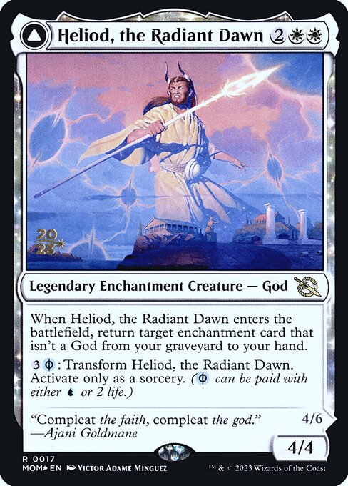 Heliod, the Radiant Dawn // Heliod, the Warped Eclipse from March of the Machine Promos