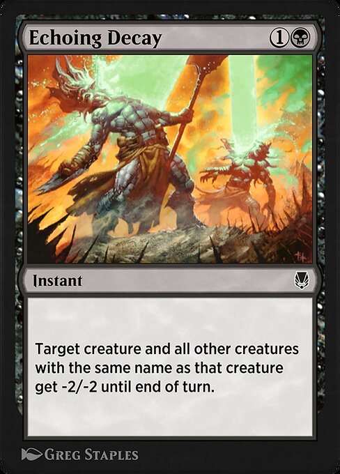 Echoing Decay highlighted card art