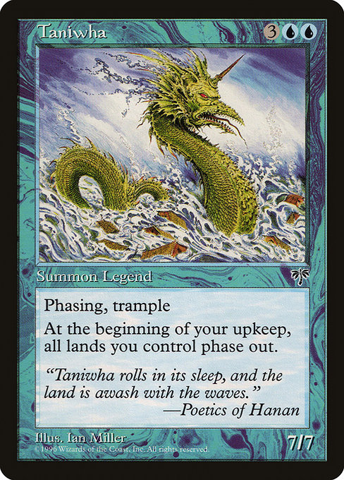 Taniwha highlighted card art