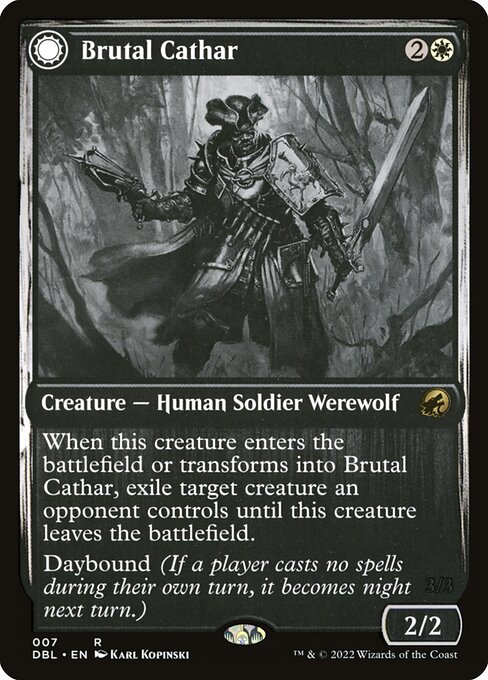 Brutal Cathar // Moonrage Brute from Innistrad: Double Feature