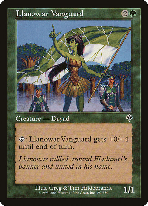 Llanowar Vanguard highlighted card art