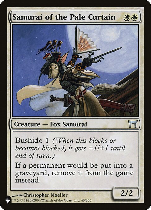 Samurai of the Pale Curtain highlighted card art