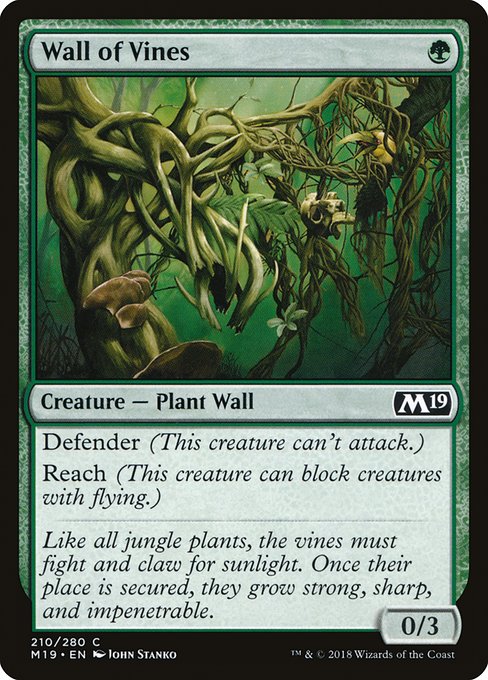 Wall of Vines from Core Set 2019