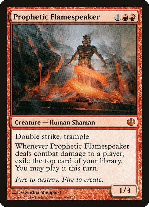 Prophetic Flamespeaker highlighted card art