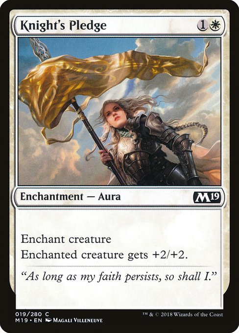 Knight's Pledge from Core Set 2019