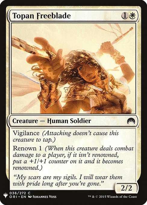 Topan Freeblade from The List