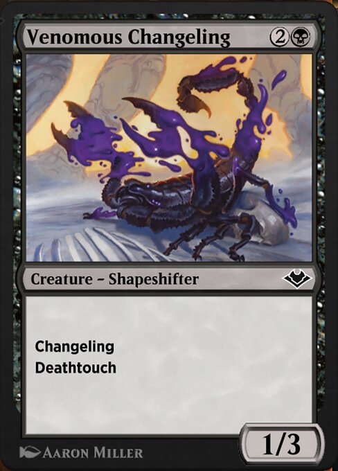 Venomous Changeling highlighted card art