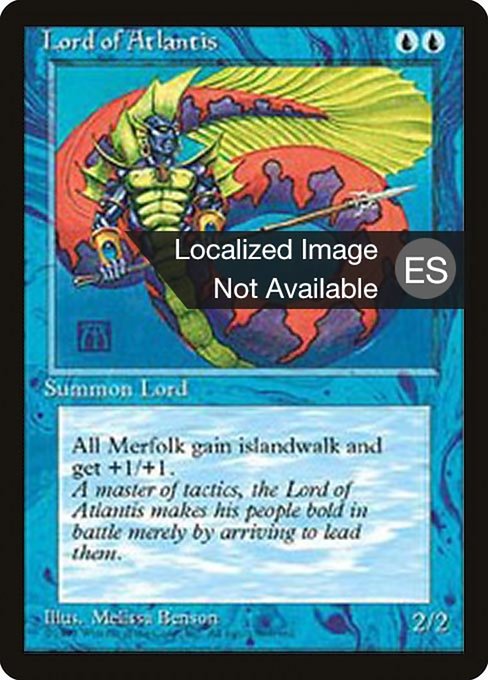 Lord of Atlantis from Fourth Edition Foreign Black Border