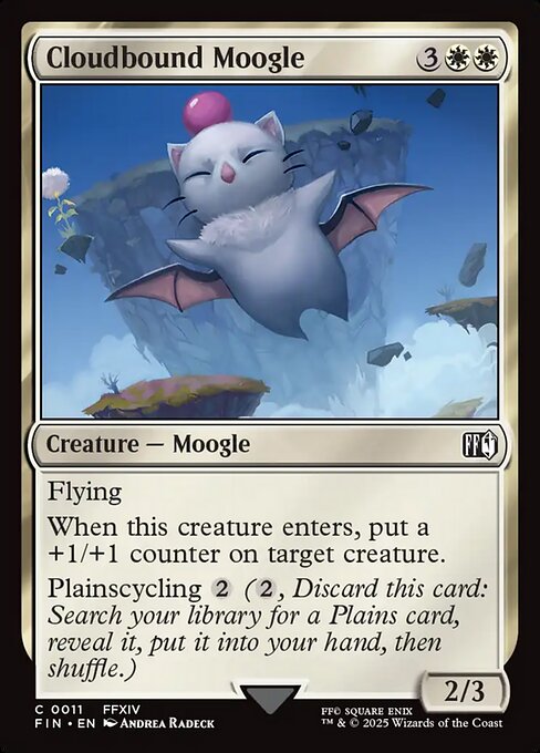 Cloudbound Moogle highlighted card art
