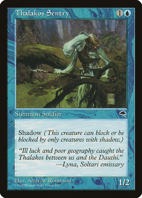 Thalakos Sentry highlighted card art