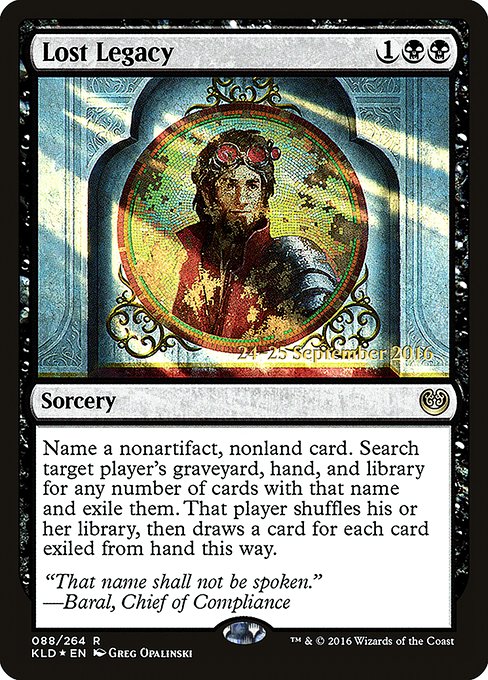 Lost Legacy from Kaladesh Promos
