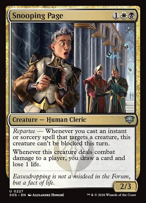 Snooping Page from Secrets of Strixhaven