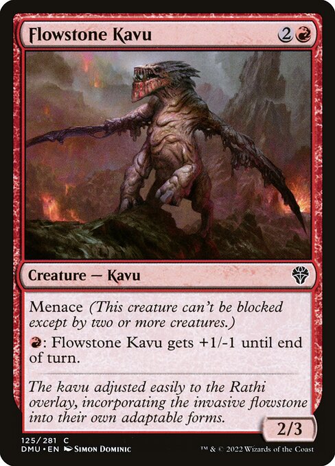 Flowstone Kavu highlighted card art