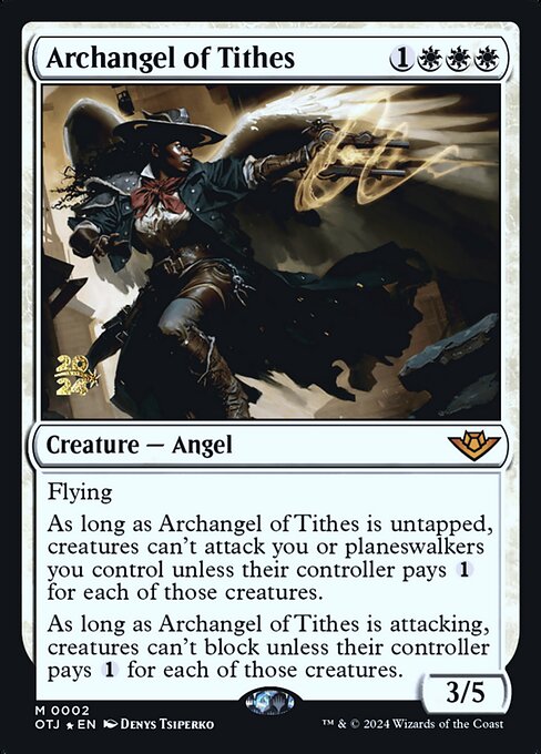 Archangel of Tithes from Outlaws of Thunder Junction Promos