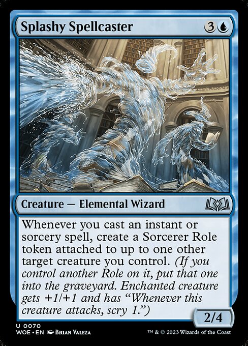 Splashy Spellcaster highlighted card art